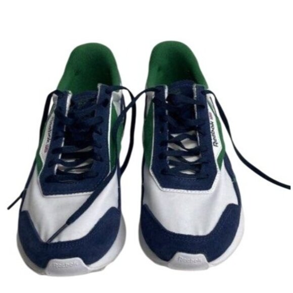 Reebok Classic Retro Style Sneakers Green/Blue/White Size 8.5 Mens Athletic Shoe - Picture 2 of 6
